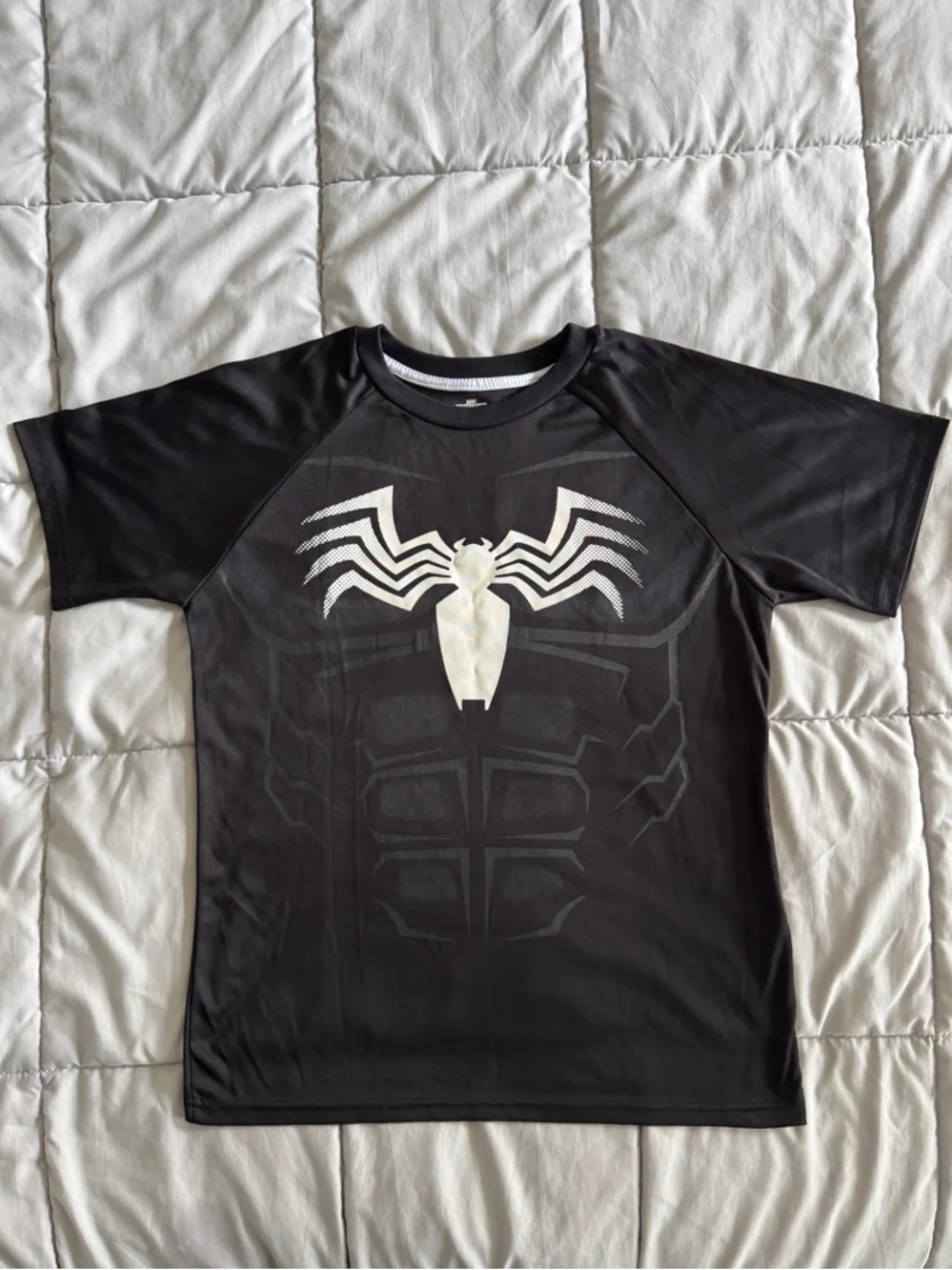 Marvel Spider-Man Venom Boys Size 16 Graphic Tee & Shorts Set Black Athletic